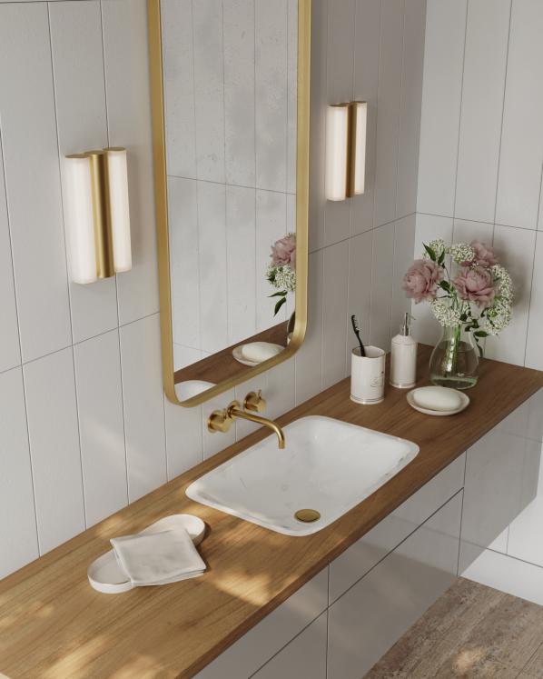 Applique salle de bain IPGAMMA. Elégance des formes, aux accents minimalistes et aux finitions soignées. Une collection d’appliques esthétiques et fonctionnelles, spécifiquement conçues pour la SDB.
