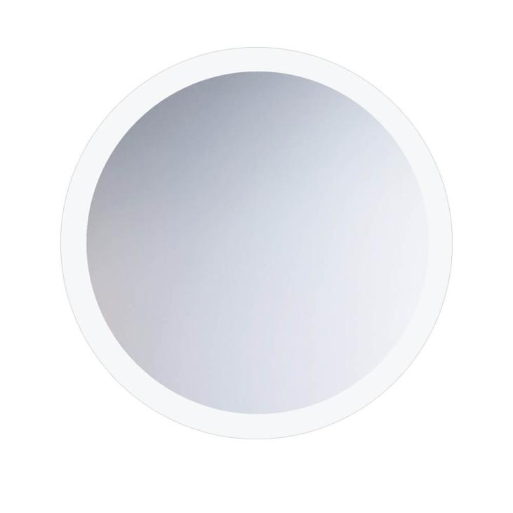 Miroir éclairant DALACE. Un design simple et fonctionnel pour ce miroir rond avec éclairage périmétrique à LED et dispositif de désembuage pour un meilleur confort d'utilisation.