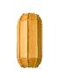 Suspension STITCHES TOMBUCTU en lamelles de bois, finition blanc ivoire. Couleur : Jaune